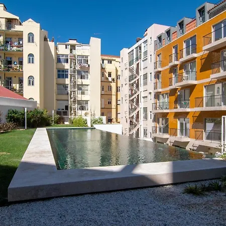 Bright 1 Bdr W/ Pool View By Lovelystay * Lisboa