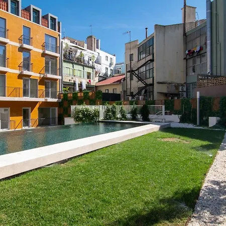 Appartement Bright 1 Bdr W/ Pool View By Lovelystay Lisboa